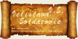 Velislava Soldatović vizit kartica